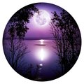 Next Innovations 16" Purple Moon Lake Round Wall Art 101409002-PURPLEMOON